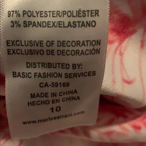 NWT Pink and White Floral print dress - Picture 4 of 6